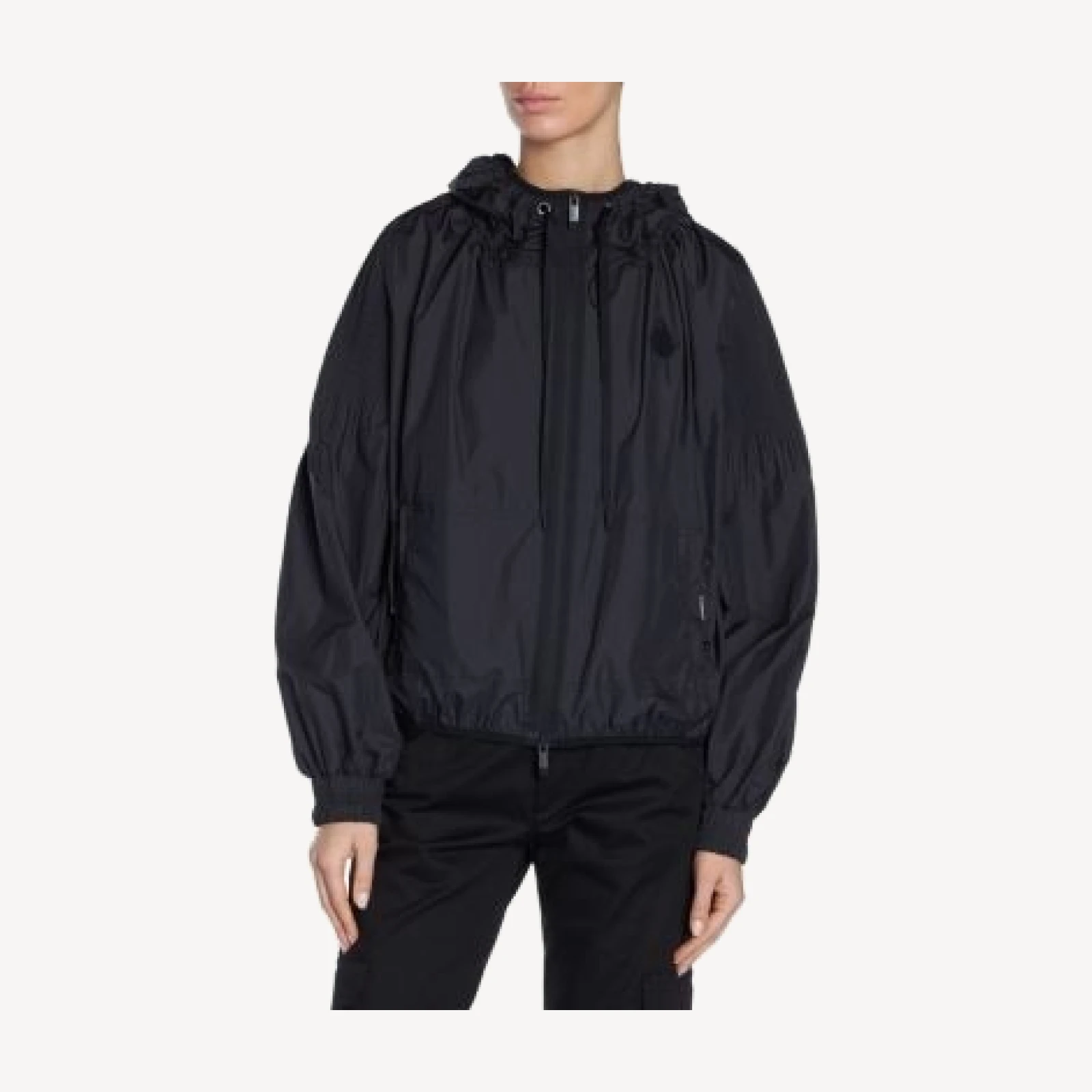 Moncler Auxonne Matte Nylon Hooded Windbreaker