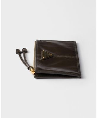 Prada Leather Card Holder with Zipper