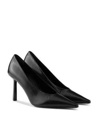Prada Women's Ayers Leather Pointy Toe Pumps