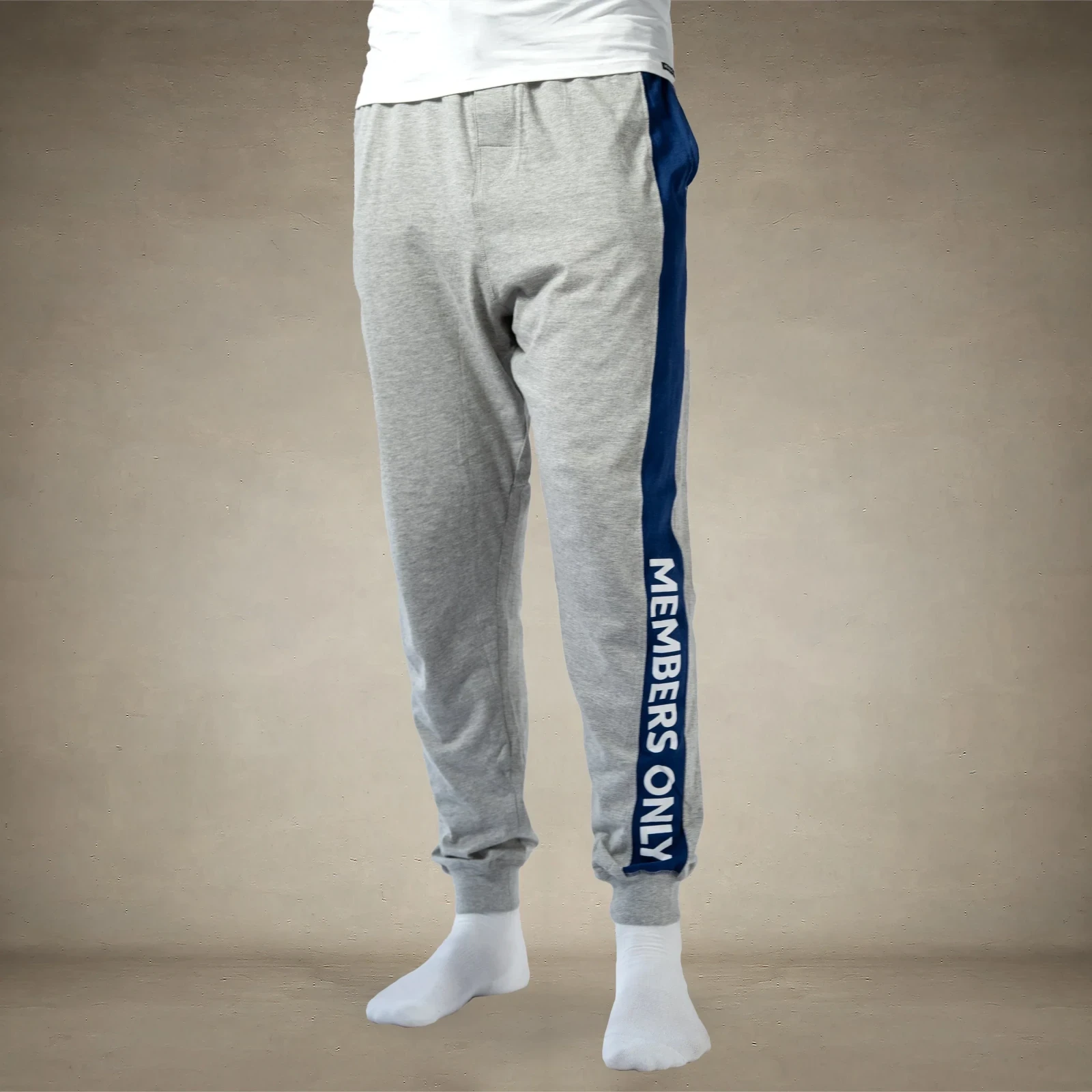 Men's Logo Leg Jersey Sleep Jogger - Grey - FINAL SALE