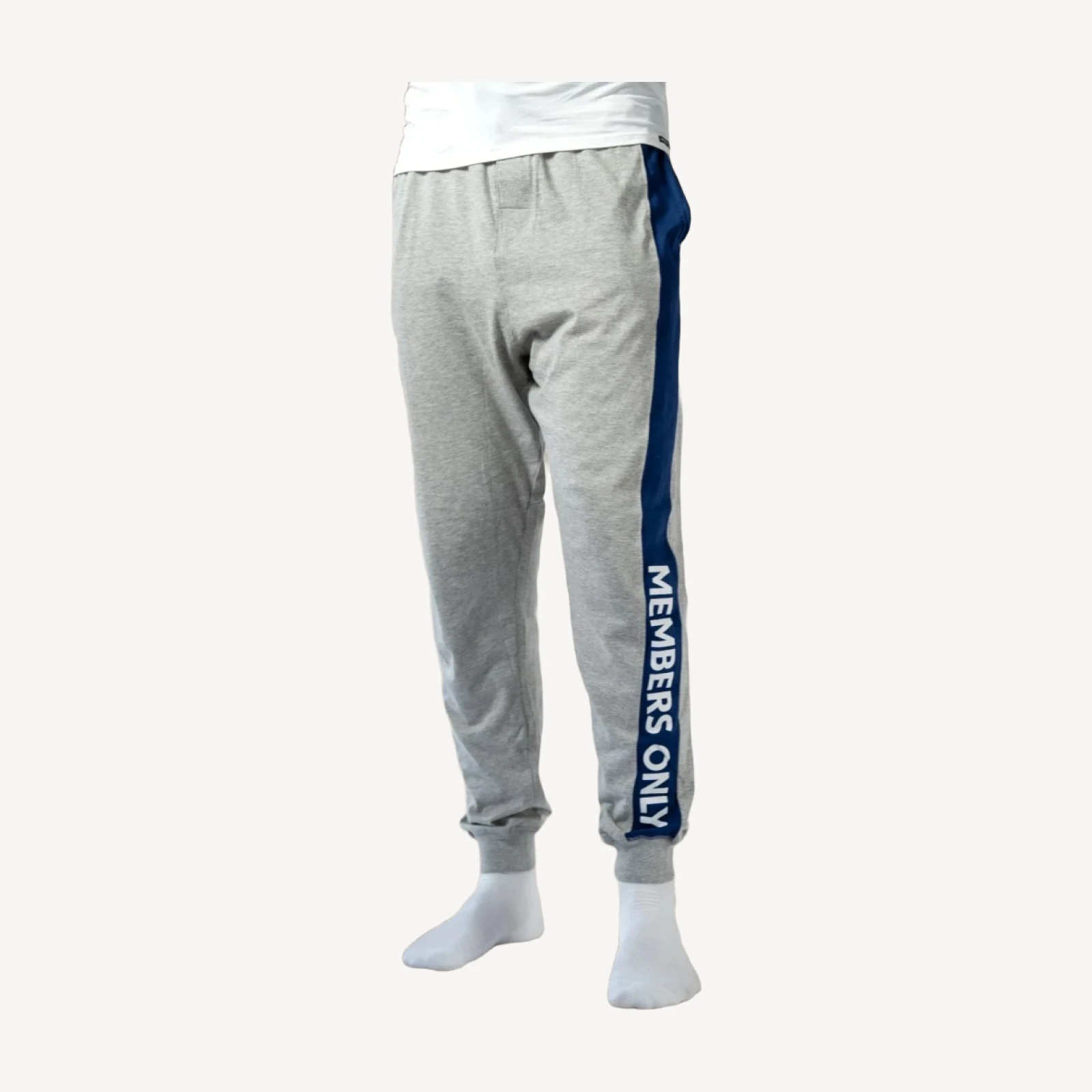 Men's Logo Leg Jersey Sleep Jogger - Grey - FINAL SALE