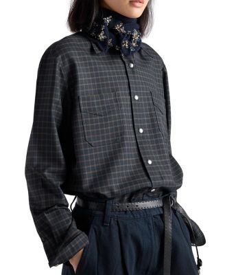 Prada Checked Wool Shirt