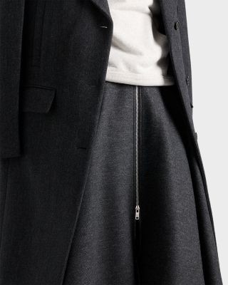 Prada Single-breasted Double Wool Coat