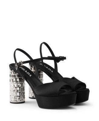 Prada Women's Satin Platform Sandals