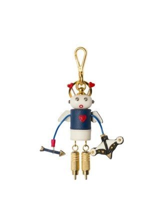 Prada Cupido Saffiano Leather Keychain Charm