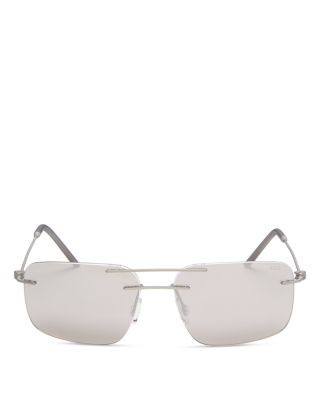 Moncler Rectangle Sunglasses, 56mm