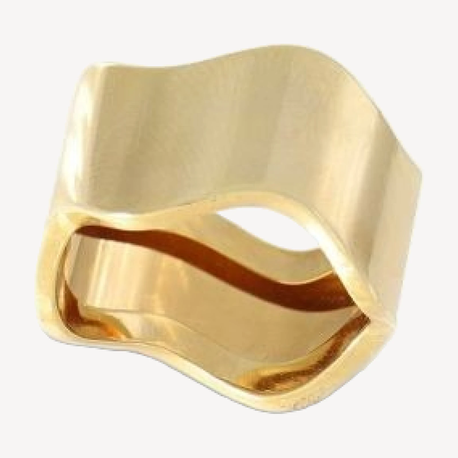 Bloomingdale's Fine Collection Large Polished Wave Ring in 14K Yellow Gold