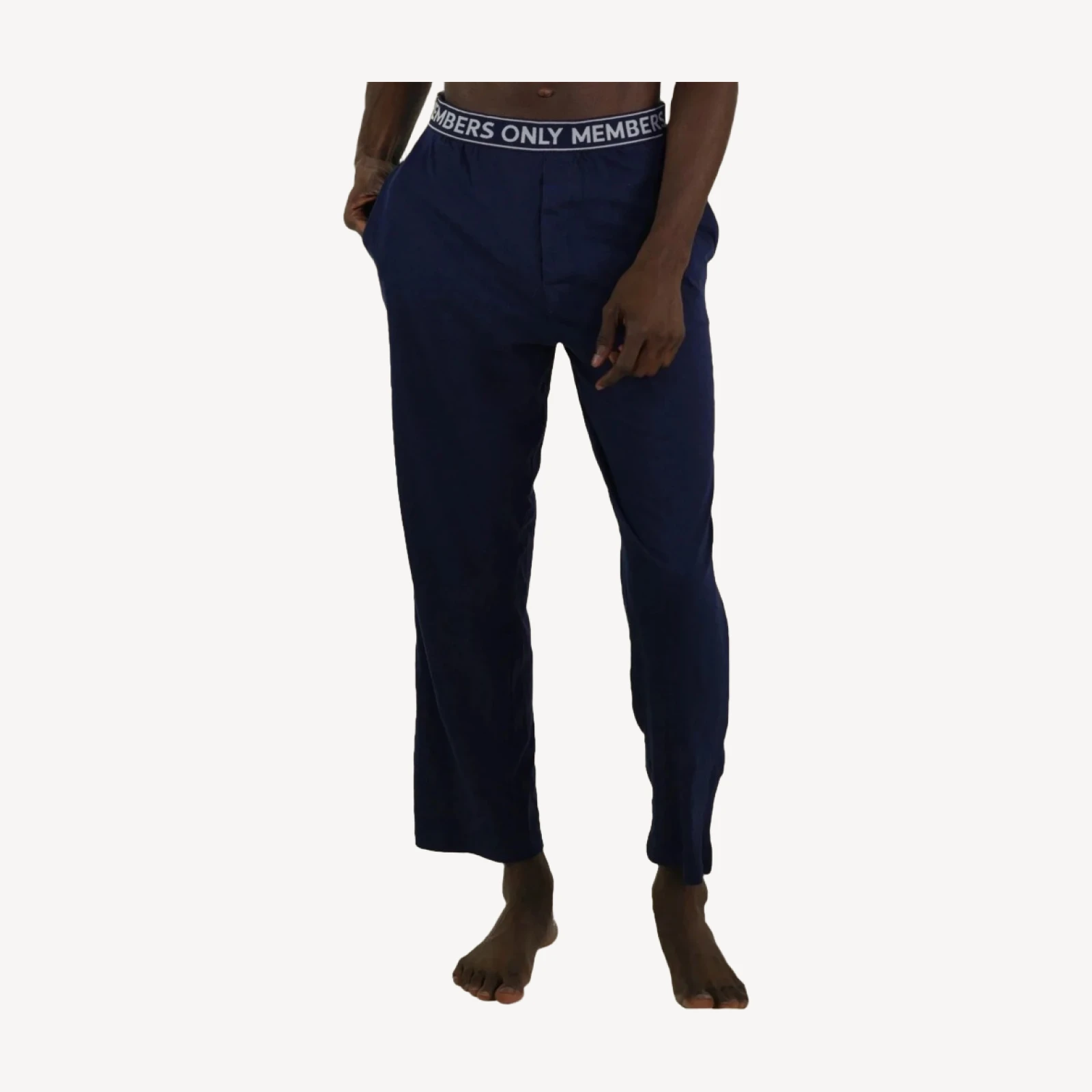 Men's Jersey Sleep Pant Logo Elastic - Navy - FINAL SALE