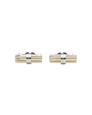 Ferragamo Men's Two Tone Cylindrical Cufflinks
