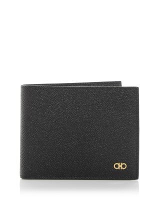 Ferragamo Micro Gancio Leather Bifold Wallet