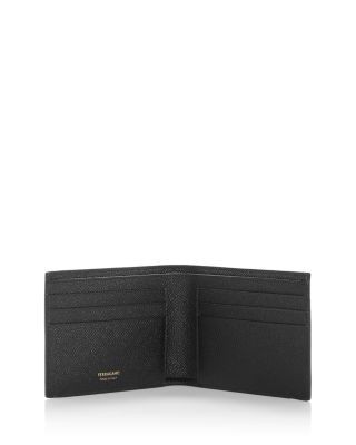 Ferragamo Micro Gancio Leather Bifold Wallet