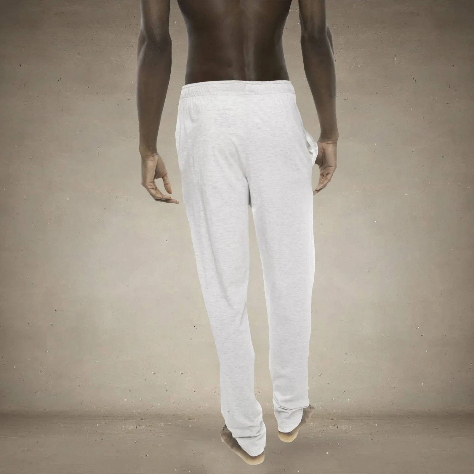 Men's Heather Contrast Elastic Sleep Pants - Grey Black - FINAL SALE
