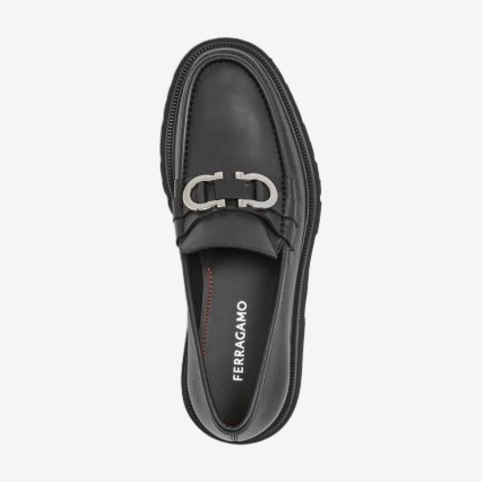 Ferragamo Men's Gancini Leather Loafers