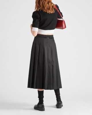 Prada Cropped Cotton Cardigan