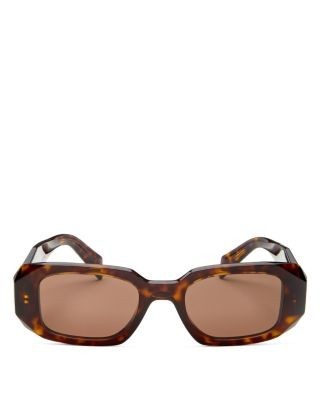 Prada Symbole Rectangular Sunglasses, 49mm