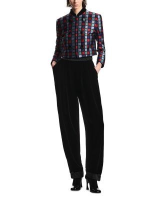 Emporio Armani Multicolor Check Jacquard Jacket