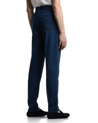 Emporio Armani J50 Regular Fit Jeans in Medium Blue Denim