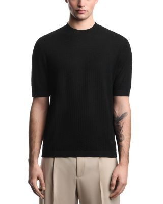 Emporio Armani Honeycomb Motif Pullover T-Shirt Sweater