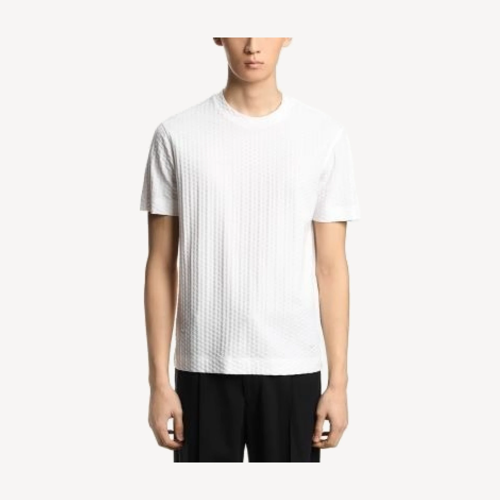 Emporio Armani Jacquard Crewneck T-Shirt