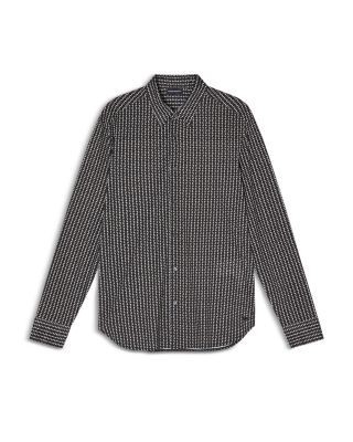 Emporio Armani Regular Fit Micro-Geo Shirt