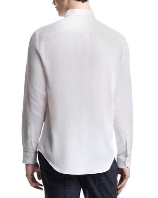 Emporio Armani Cotton & Linen Textured Sport Shirt