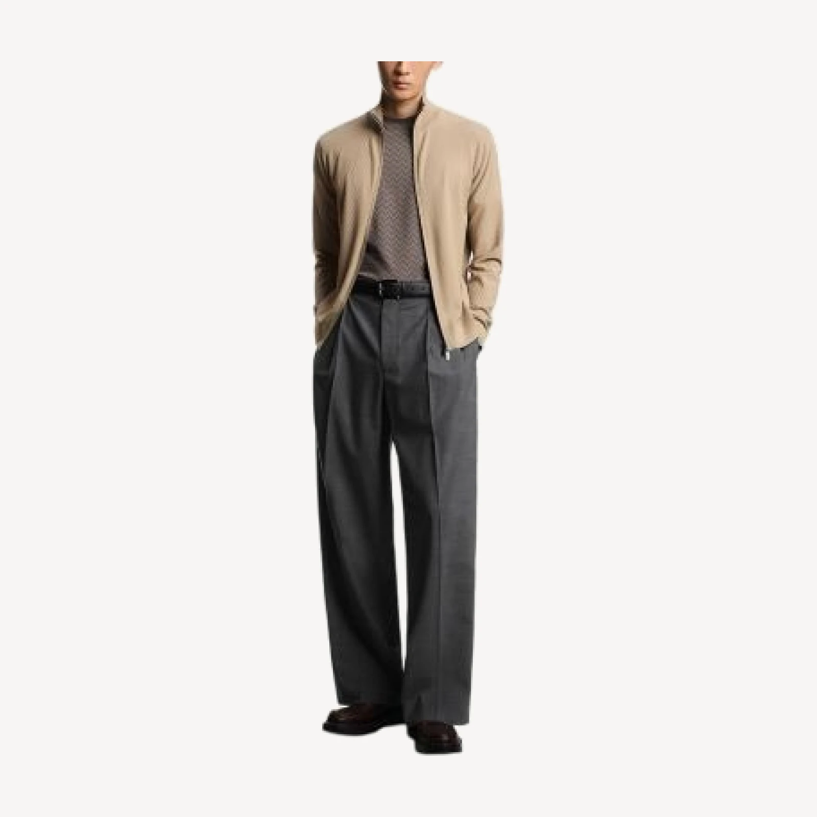 Emporio Armani Zip Cardigan Sweater