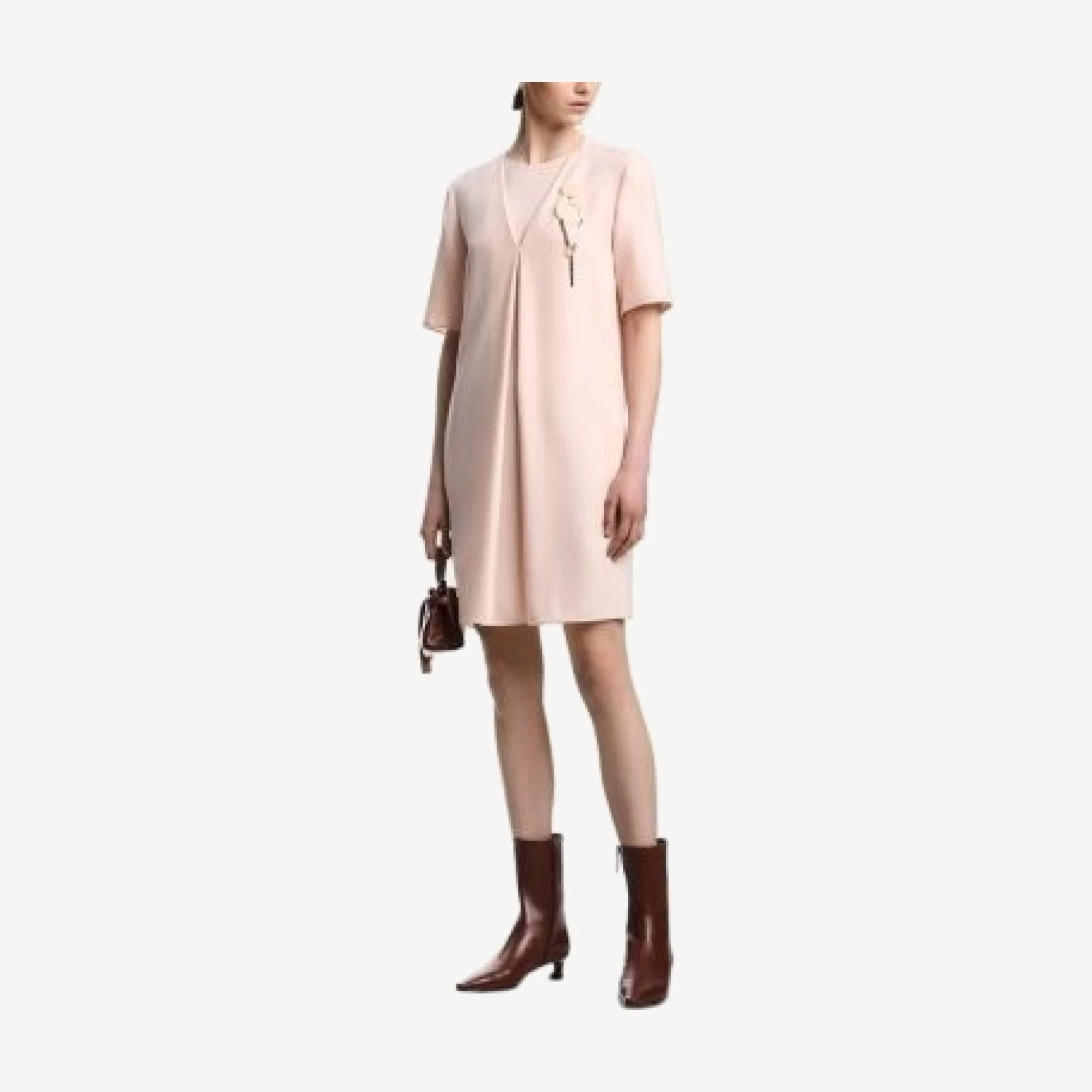 Emporio Armani Inverted Pleat Shift Dress