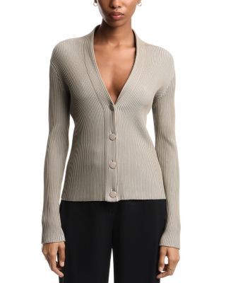 Emporio Armani Ribbed Striped Cardigan