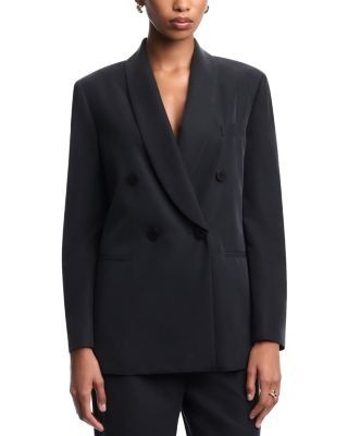 Emporio Armani Double Breasted Shawl Lapel Blazer