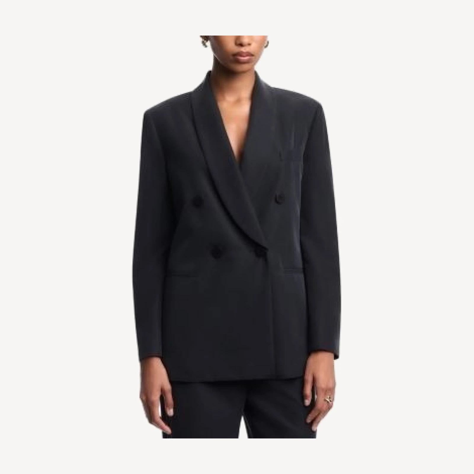 Emporio Armani Double Breasted Shawl Lapel Blazer