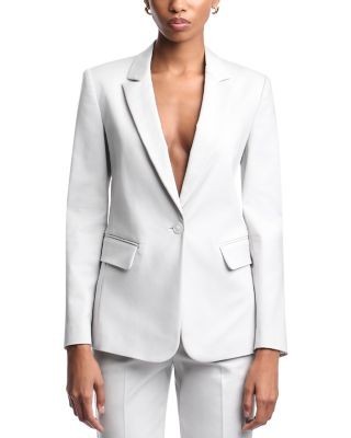 Emporio Armani Stretch Cotton Single Breasted Blazer
