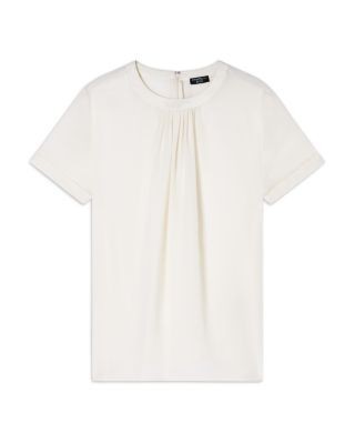 Emporio Armani Silk Pleated Top