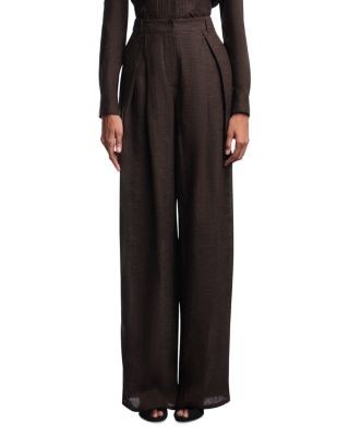 Emporio Armani Linen Blend Chambray Trousers