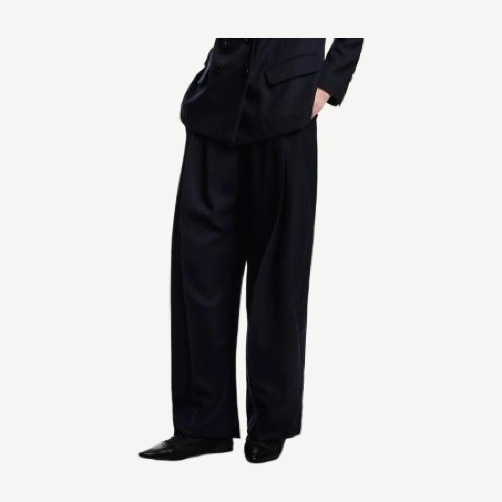Emporio Armani Wool Pleated Pants