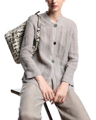 Emporio Armani Gauze Guru Collar Jacket