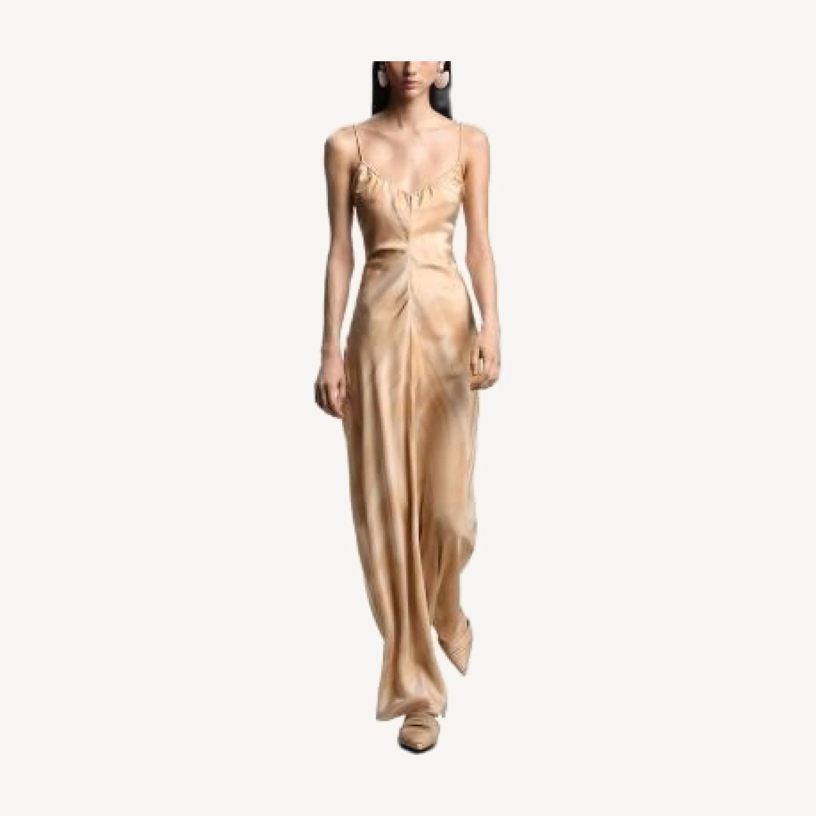 Emporio Armani Pongee Silk Maxi Dress
