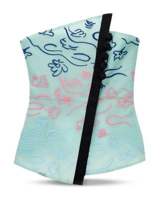 Emporio Armani Strapless Floral Top