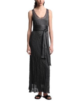 Emporio Armani Textured Sleeveless Dress