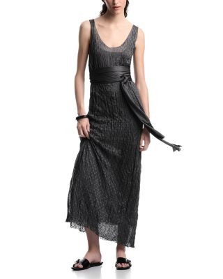 Emporio Armani Textured Sleeveless Dress