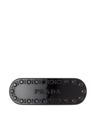 Prada Hair Clip With Crystals