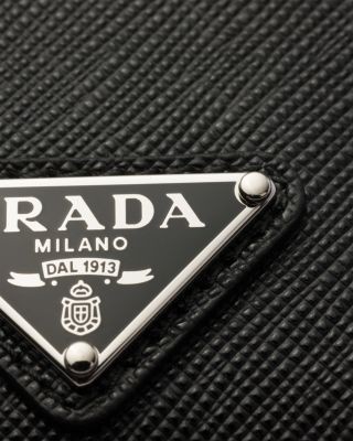 Prada Saffiano Leather Badge Holder
