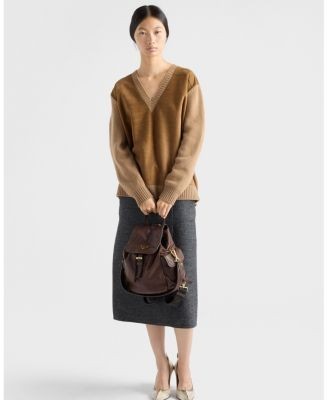 Prada Explore Medium Nappa Leather Backpack
