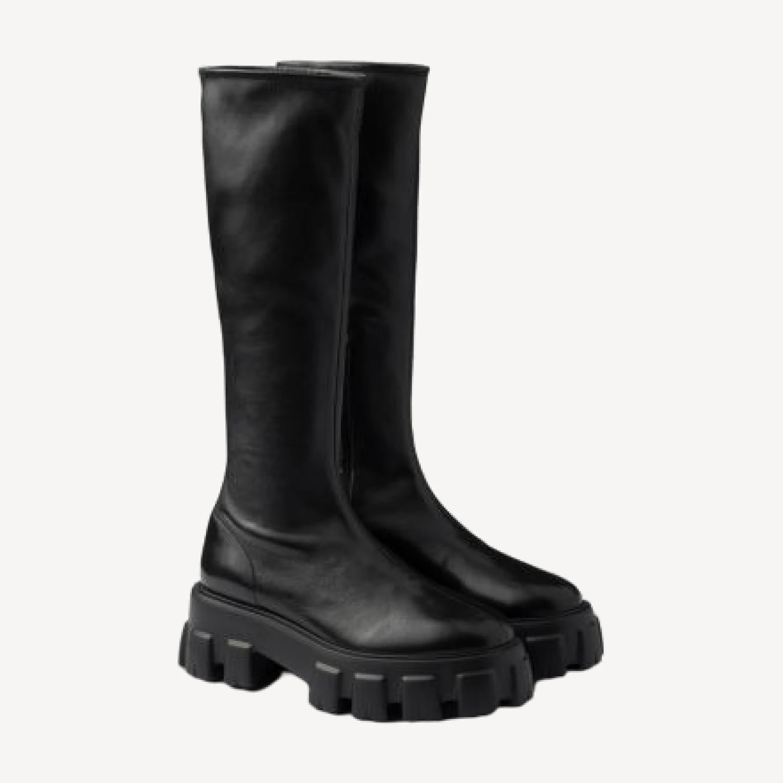 Prada Women's Monolith Stretch Nappa Boots