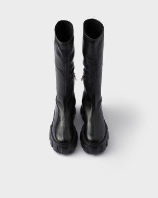 Prada Women's Monolith Stretch Nappa Boots