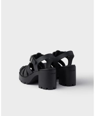 Prada Women's Rubber Platform Sandals