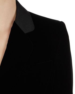 Emporio Armani Velvet Single Button Blazer