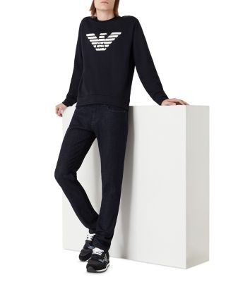 Armani Essential Jersey Logo Sweatshirt