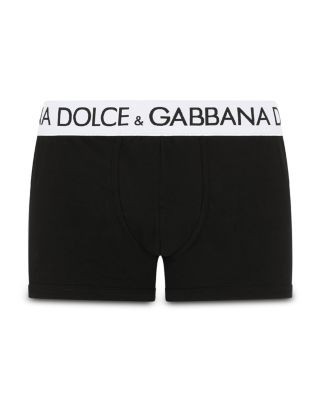 Dolce & Gabbana Cotton Blend Logo Waistband Boxer Briefs