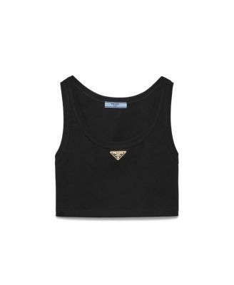Prada Jersey Cropped Top