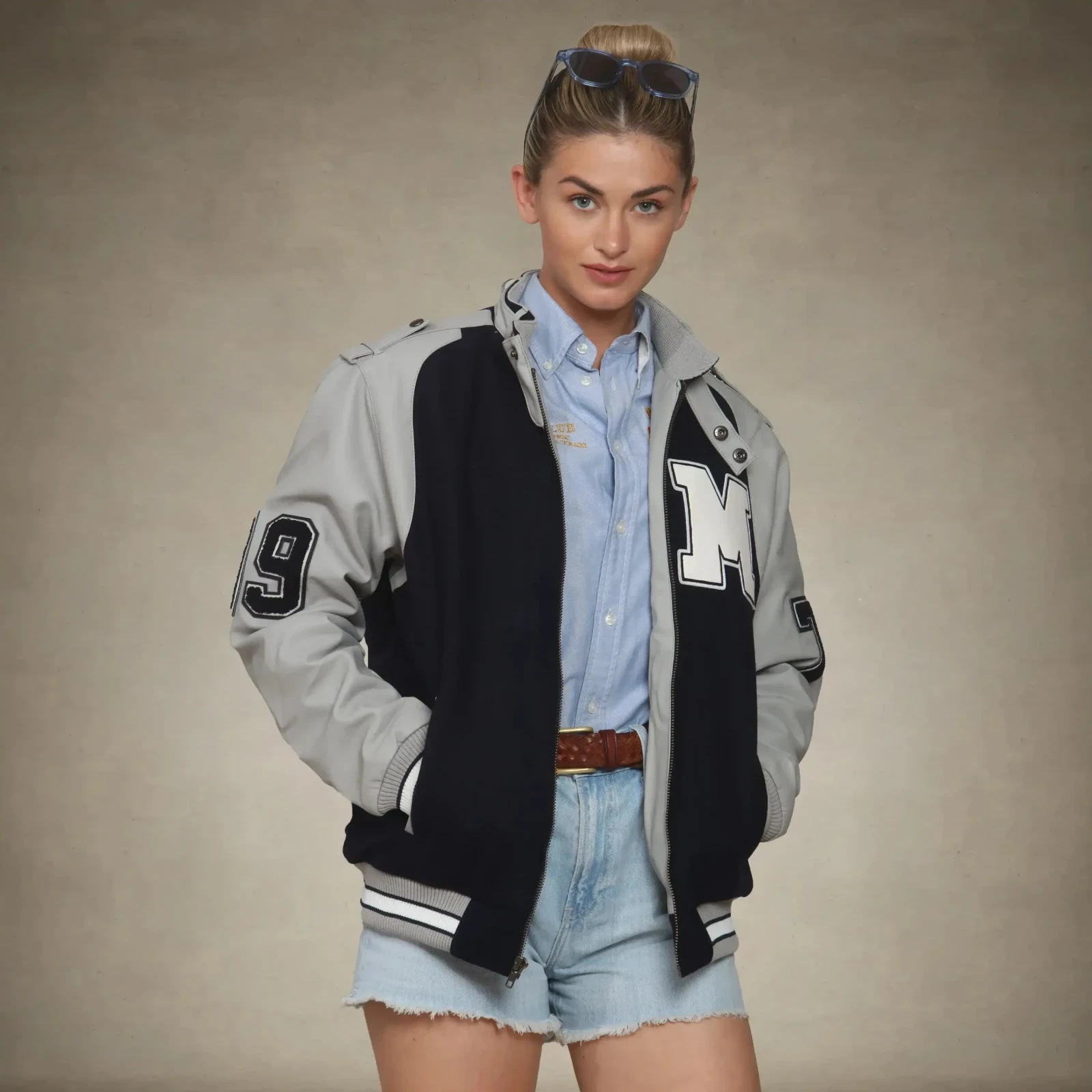 Women's Oversized Varsity Jacket